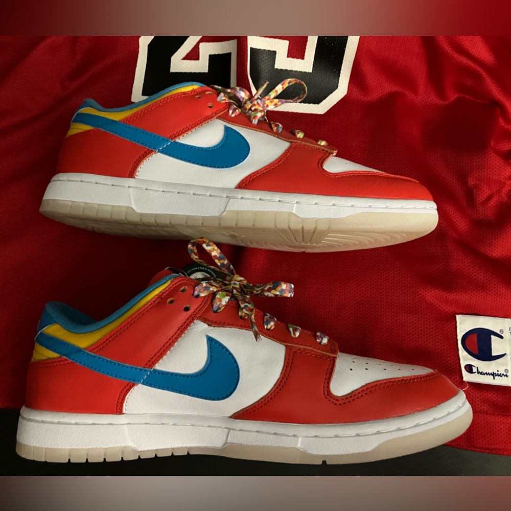LeBron James x Fruity Pebbles x Nike Dunk Low 🔥 Sneakers Shoes Air Jordan Clean - Picture 4 of 13